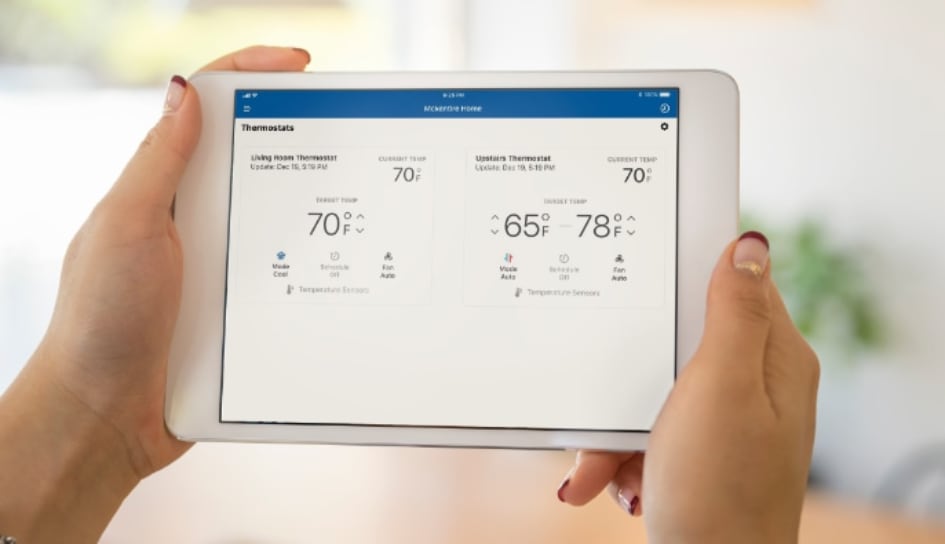 Thermostat control in Davenport